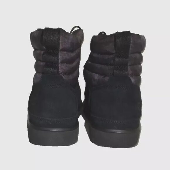 New! UGG Men\'s Classic Mini Lace Up Boot Suede Black Size 11 DD328A